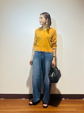 「RODE SKO（ロデスコ）のアイテム（サンダル）」を使った、KAMEさん（レディース・160cm）の秋コーディネート