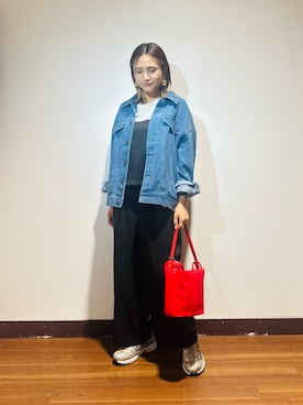 「アイテム（セットアップ）」を使った、KAMEさん（レディース・160cm）の秋コーディネート