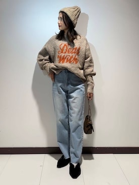 「ITEMS URBANRESEARCH（アイテムズ アーバンリサーチ）のアイテム（帽子）」を使った、KAMEさん（レディース・160cm）の秋コーディネート