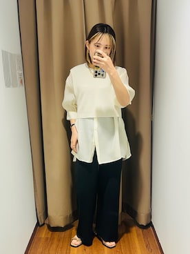 「RODE SKO（ロデスコ）のアイテム」を使った、KAMEさん（レディース・160cm）の春コーディネート