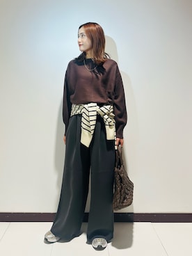 「RODE SKO（ロデスコ）のアイテム」を使った、KAMEさん（レディース・160cm）の秋コーディネート