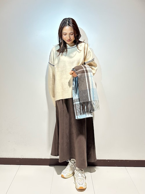 セール】ステッチクルーネックニット（ニット/セーター）｜ITEMS