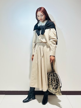 「アイテム（シャツ/ブラウス）」を使った、KAMEさん（レディース・160cm）の秋コーディネート