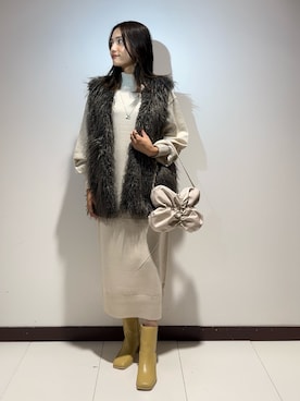 「大人可愛い、秋」｜ameさん（レディース・160cm）の秋コーディネート