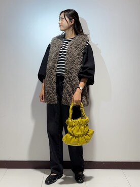 「ドッキング」｜「アイテム（ジャケット/アウター）」を使った、ameさん（レディース・160cm）の秋コーディネート