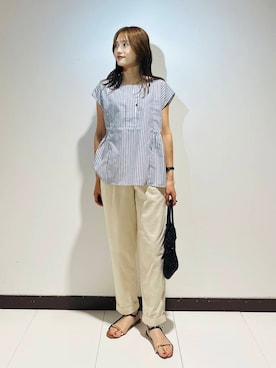 「リラックスコーデ」｜ameさん（レディース・160cm）の夏コーディネート