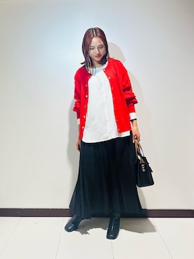 「ITEMS URBANRESEARCH（アイテムズ アーバンリサーチ）のアイテム（シャツ/ブラウス）」を使った、KAMEさん（レディース・160cm）の秋コーディネート