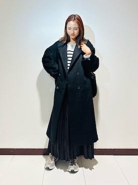 「冬の注目アウター」｜「アイテム（その他アウター）」を使った、KAMEさん（レディース・160cm）の秋コーディネート