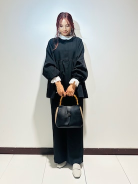 「アイテム（セットアップ）」を使った、KAMEさん（レディース・160cm）の秋コーディネート