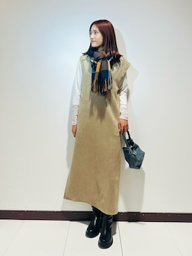 「アイテム（その他シューズ）」を使った、KAMEさん（レディース・160cm）の秋コーディネート