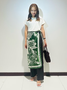 「骨格ナチュラル」｜KAMEさん（レディース・160cm）の夏コーディネート