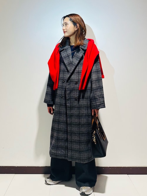 タグ付き新品✨アーバンリサーチ　ビッグカラー　コート　ロング　ウール　シルク セール】ウールブレンドビッグコート（その他アウター）｜ITEMS