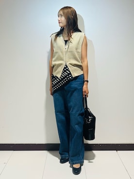 「RODE SKO（ロデスコ）のアイテム」を使った、KAMEさん（レディース・160cm）の夏コーディネート