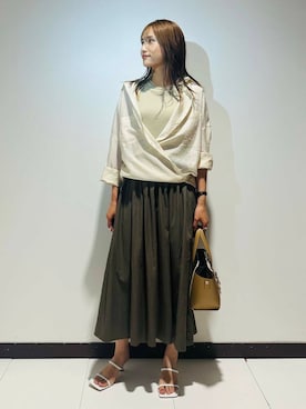 「骨格ナチュラル」｜KAMEさん（レディース・160cm）の夏コーディネート