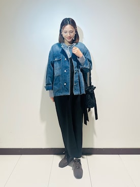 「SMELLY（スメリー）のアイテム」を使った、KAMEさん（レディース・160cm）の春コーディネート