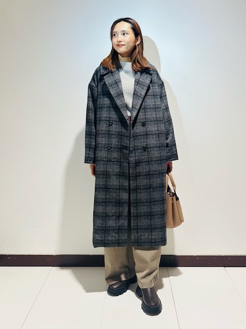 セール】ウールブレンドビッグコート（その他アウター）｜ITEMS