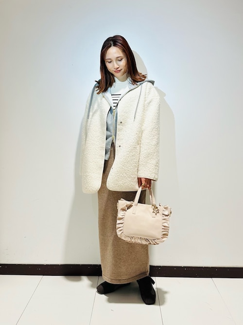 セール】ボアジャケット（ノーカラージャケット）｜ITEMS