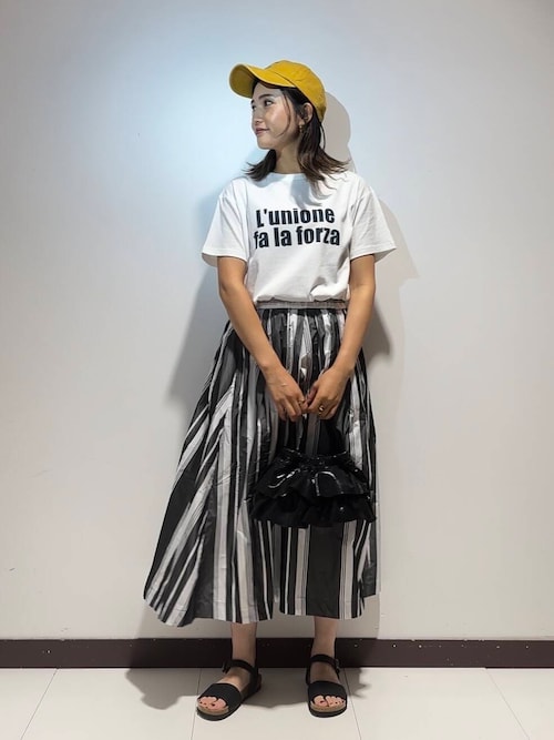 セール】ストライプボリュームスカート（スカート）｜ITEMS