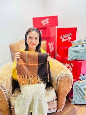 「ur_welcomeありがとうに会いに行く。」｜KAMEさん（レディース・160cm）の冬コーディネート