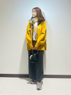 「SENSE OF PLACE by URBAN RESEARCH（センスオブプレイスバイアーバンリサーチ）のフープハンドルバッグ（ハンドバッグ）」を使った、KAMEさん（レディース・160cm）の秋コーディネート