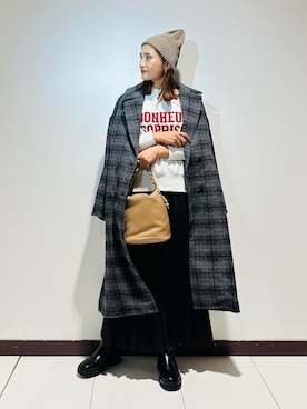 「アイテム（その他アウター）」を使った、KAMEさん（レディース・160cm）の秋コーディネート