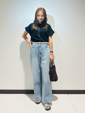 「アイテム（トップス）」を使った、ameさん（レディース・160cm）の夏コーディネート