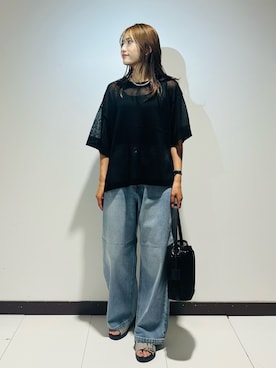 「RODE SKO（ロデスコ）のアイテム」を使った、KAMEさん（レディース・160cm）の夏コーディネート