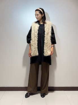 「秋先取りコーデ」｜「アイテム（その他アウター）」を使った、ameさん（レディース・160cm）の秋コーディネート