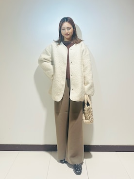 「ホリデー」｜「アイテム（ジャケット/アウター）」を使った、KAMEさん（レディース・160cm）の秋コーディネート