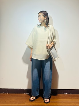 「URBAN RESEARCH Sonny Label（アーバンリサーチサニーレーベル）のアイテム」を使った、KAMEさん（レディース・160cm）の夏コーディネート
