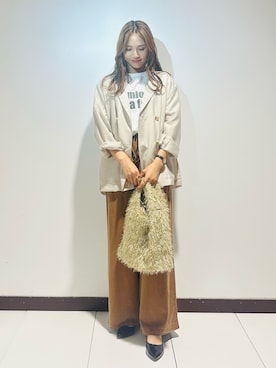 「アイテム（その他アウター）」を使った、KAMEさん（レディース・160cm）の秋コーディネート