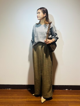 「ITEMS URBANRESEARCH（アイテムズ アーバンリサーチ）のアイテム」を使った、KAMEさん（レディース・160cm）の秋コーディネート