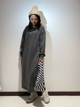 「ITEMS URBANRESEARCH（アイテムズ アーバンリサーチ）のアイテム（帽子）」を使った、KAMEさん（レディース・160cm）の秋コーディネート