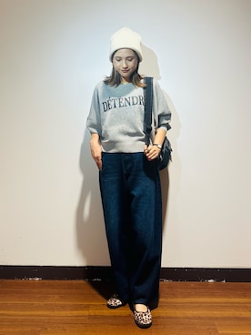 「SMELLY（スメリー）のアイテム」を使った、KAMEさん（レディース・160cm）の秋コーディネート