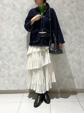 「サマンサタバサ」｜「アイテム（ジャケット/アウター）」を使った、strakuさん（レディース・160cm）の春コーディネート