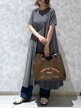 「サマンサタバサ」｜「アイテム（ワンピース/ドレス）」を使った、strakuさん（レディース・160cm）の夏コーディネート