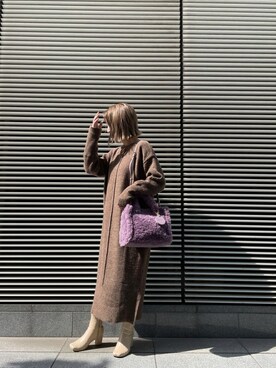 「サマンサタバサ」｜「アイテム（ワンピース/ドレス）」を使った、strakuさん（レディース・160cm）の秋コーディネート