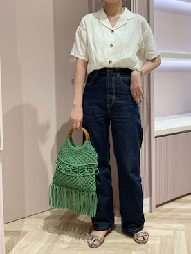 「サマンサタバサ」｜「アイテム（サンダル）」を使った、strakuさん（レディース・160cm）の夏コーディネート