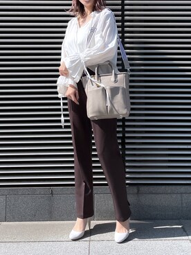 「リエディ(Re:EDIT)」｜strakuさん（レディース・160cm）の春コーディネート