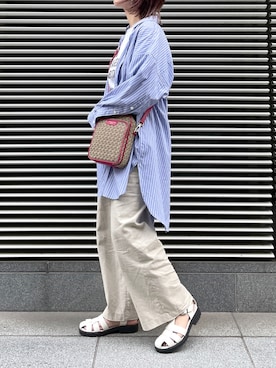 「サマンサタバサ」｜「アイテム（サンダル）」を使った、strakuさん（レディース・160cm）の春コーディネート