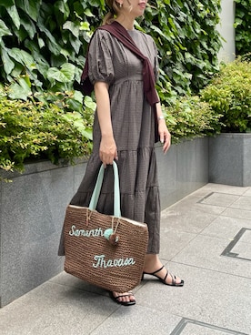 「サマンサタバサ」｜「アイテム（サンダル）」を使った、strakuさん（レディース・160cm）の夏コーディネート