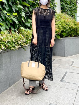 「サマンサタバサ」｜「アイテム（ワンピース/ドレス）」を使った、strakuさん（レディース・160cm）の夏コーディネート