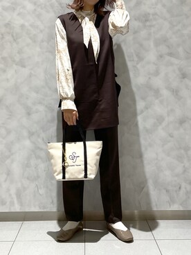 「リエディ(Re:EDIT)」｜strakuさん（レディース・160cm）の春コーディネート