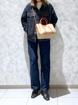 「サマンサタバサ」｜「アイテム（ジャケット/アウター）」を使った、strakuさん（レディース・160cm）の冬コーディネート