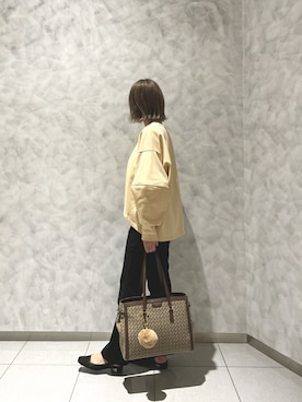 「サマンサタバサ」｜「アイテム（スウェット）」を使った、strakuさん（レディース・160cm）の秋コーディネート