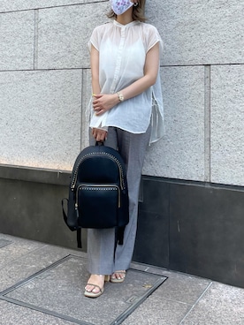 「サマンサタバサ」｜「アイテム（サンダル）」を使った、strakuさん（レディース・160cm）の夏コーディネート
