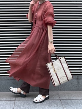 「サマンサタバサ」｜「アイテム（ワンピース/ドレス）」を使った、strakuさん（レディース・160cm）の夏コーディネート