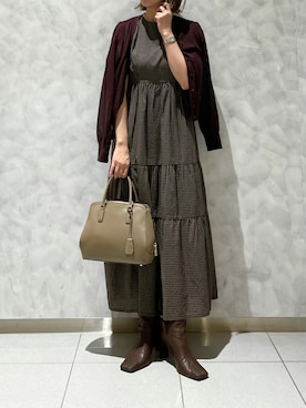 「サマンサタバサ」｜「アイテム（ワンピース/ドレス）」を使った、strakuさん（レディース・160cm）の秋コーディネート