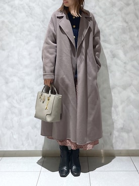 「サマンサタバサ」｜「アイテム（ジャケット/アウター）」を使った、strakuさん（レディース・160cm）の冬コーディネート