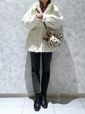 「mystic（ミスティック）のアイテム（その他アウター）」を使った、strakuさん（レディース・160cm）の冬コーディネート